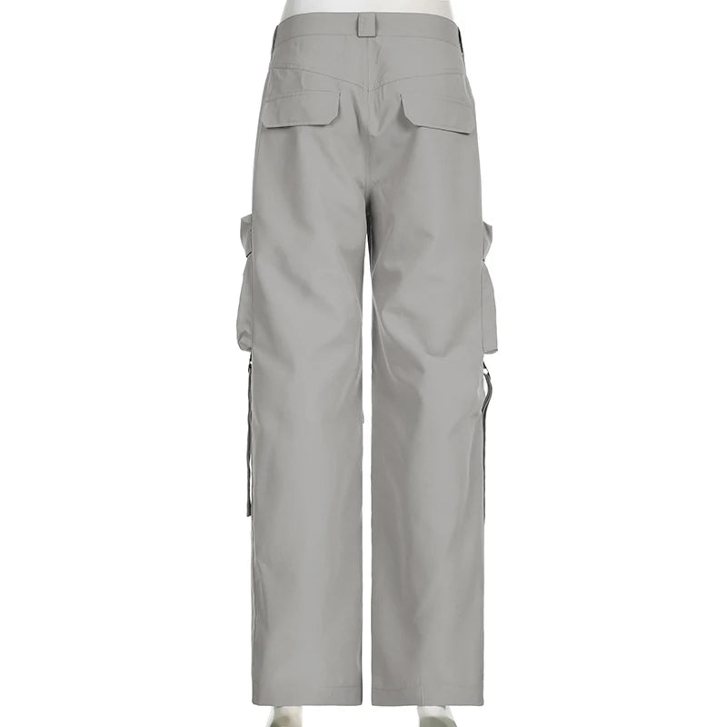 Women's casual cargo jeans
