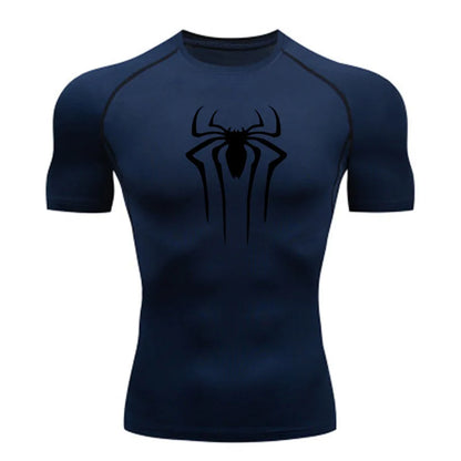 Men's Compression Spider - Man Gym Shirt